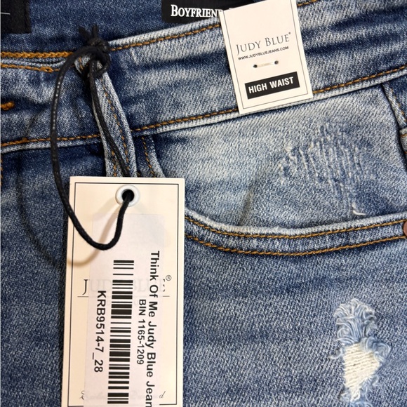 Judy Blue Distressed Denim Jeans NWT - Picture 1 of 2
